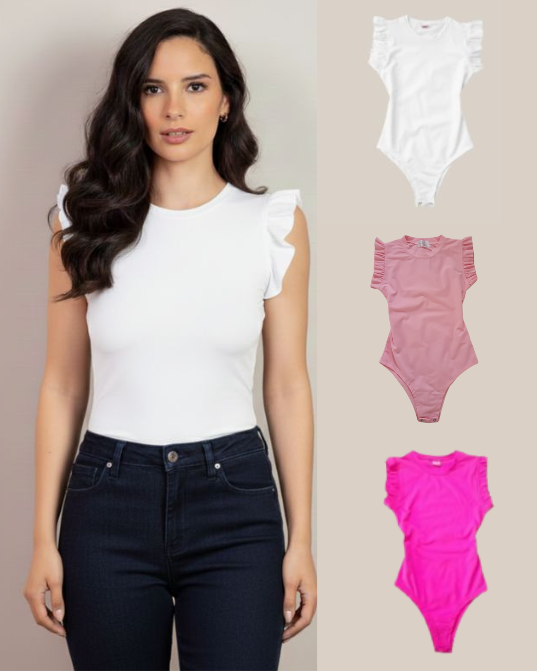 Tri Pack Body Sara Manga Corta Cuello Redondo