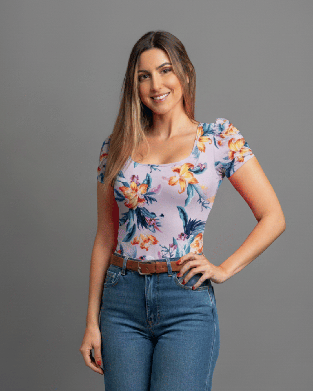 Body Cuello Cuadrado Manga Princesa - Body Queen