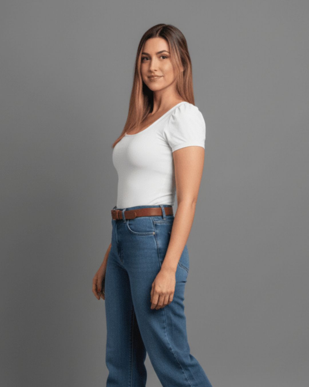 Body Cuello Cuadrado Manga Princesa - Body Queen