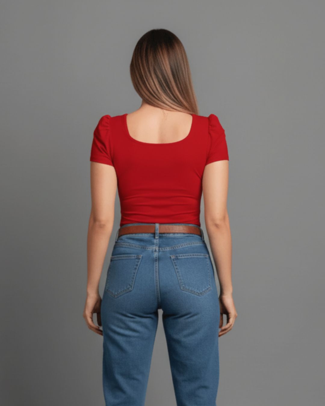 Body Cuello Cuadrado Manga Princesa - Body Queen
