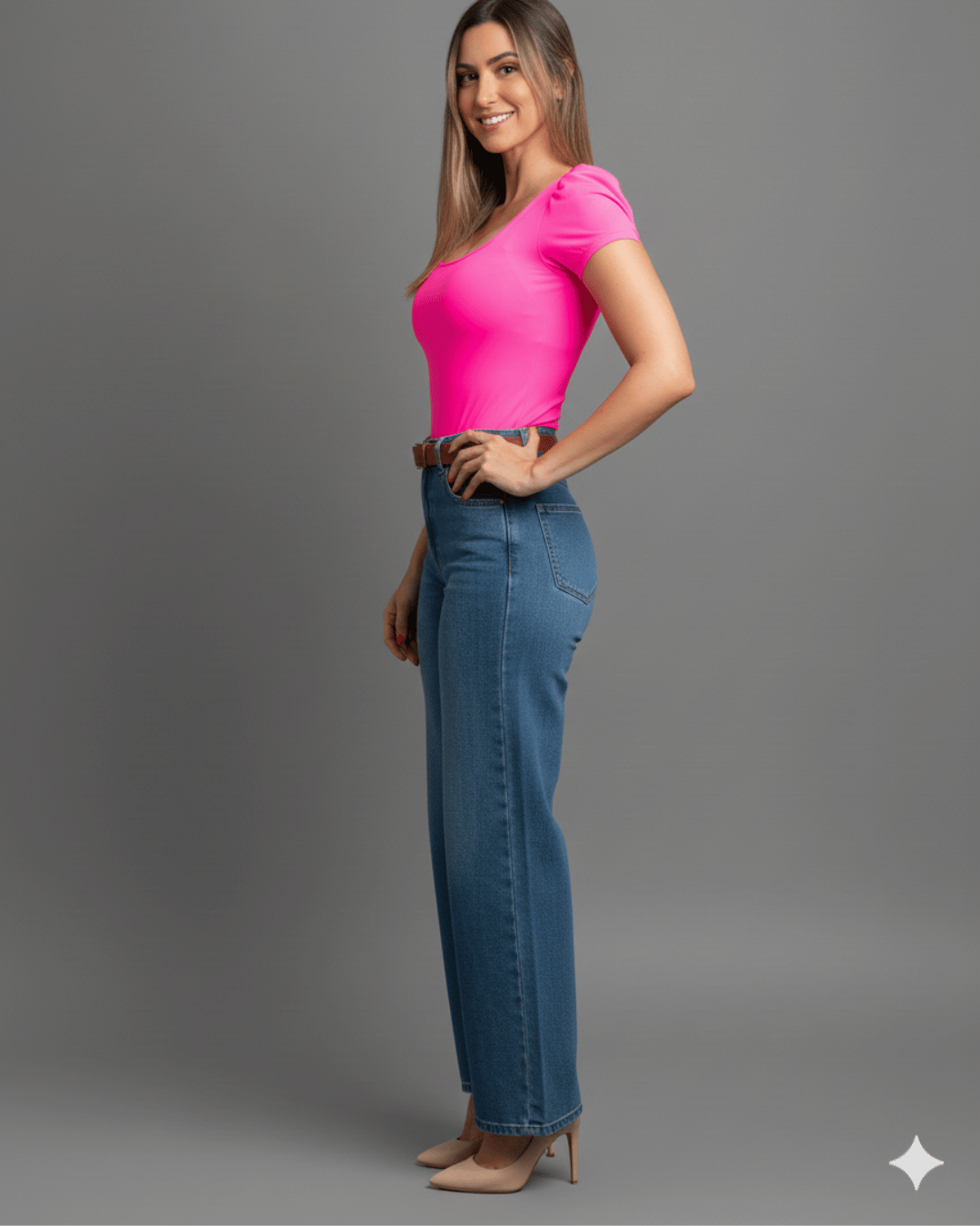 Body Cuello Cuadrado Manga Princesa - Body Queen