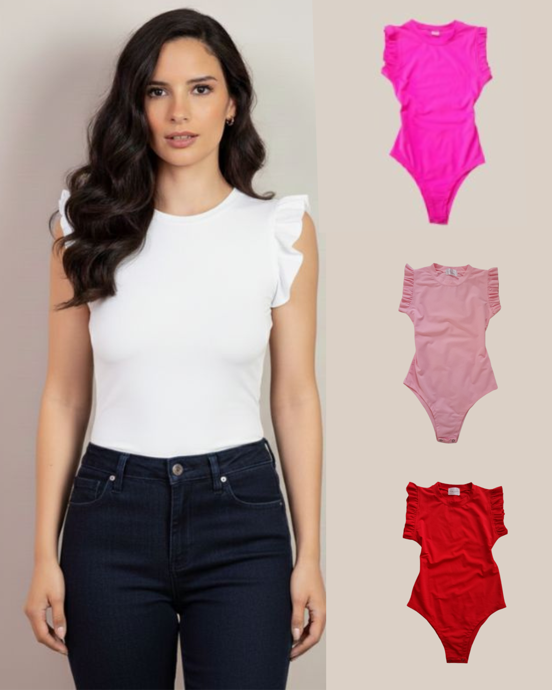 Tri Pack Body Sara Manga Corta Cuello Redondo