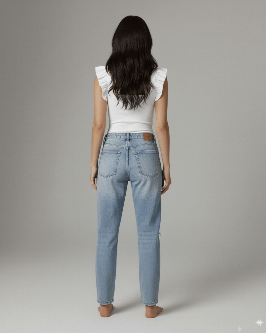 Body Mujer Vuelitos - Escote Cuadrado