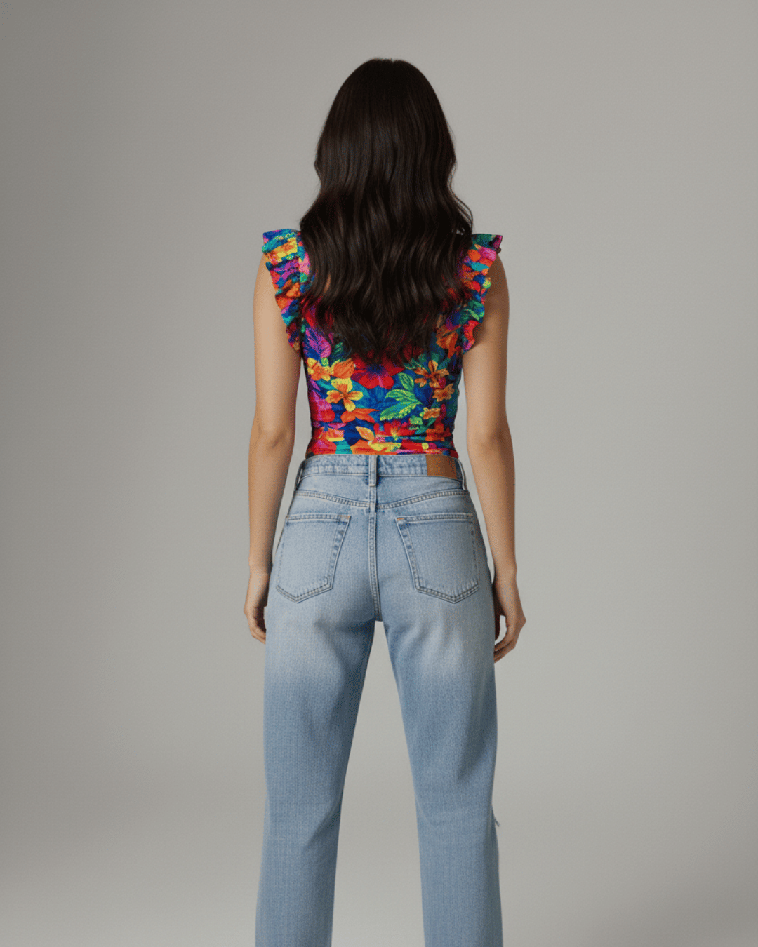 Body Mujer Vuelitos - Escote Cuadrado