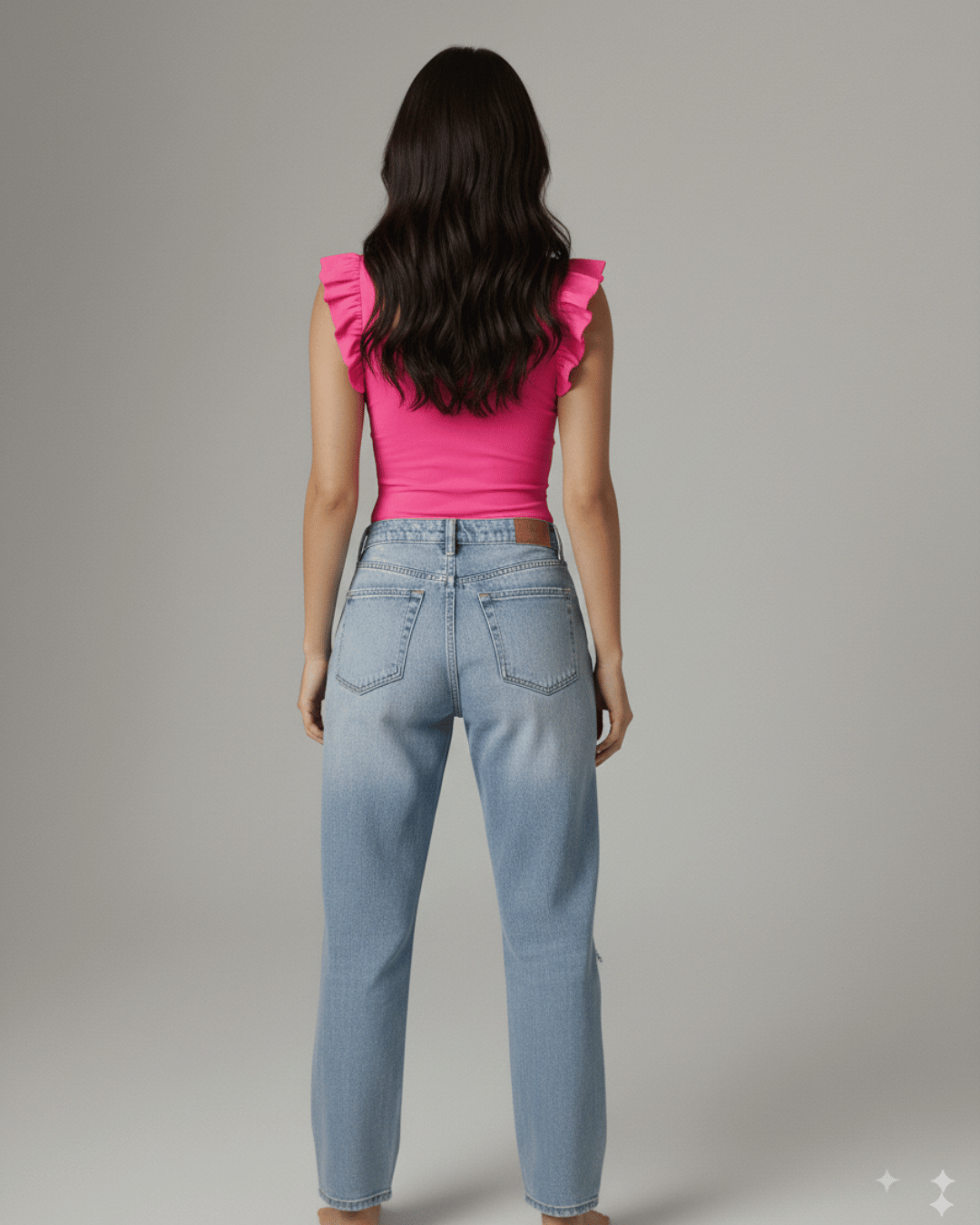 Body Mujer Vuelitos - Escote Cuadrado