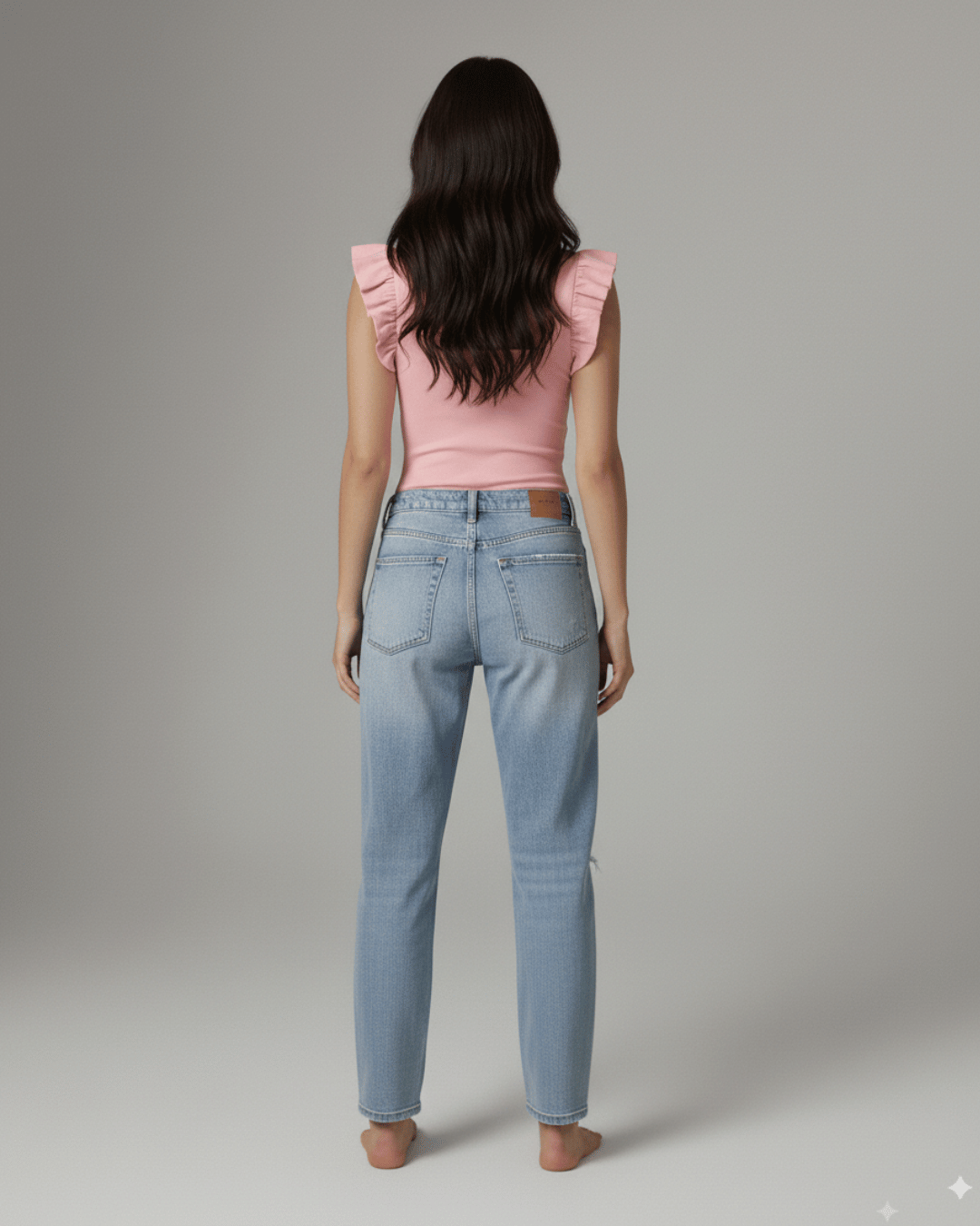 Body Mujer Vuelitos - Escote Cuadrado