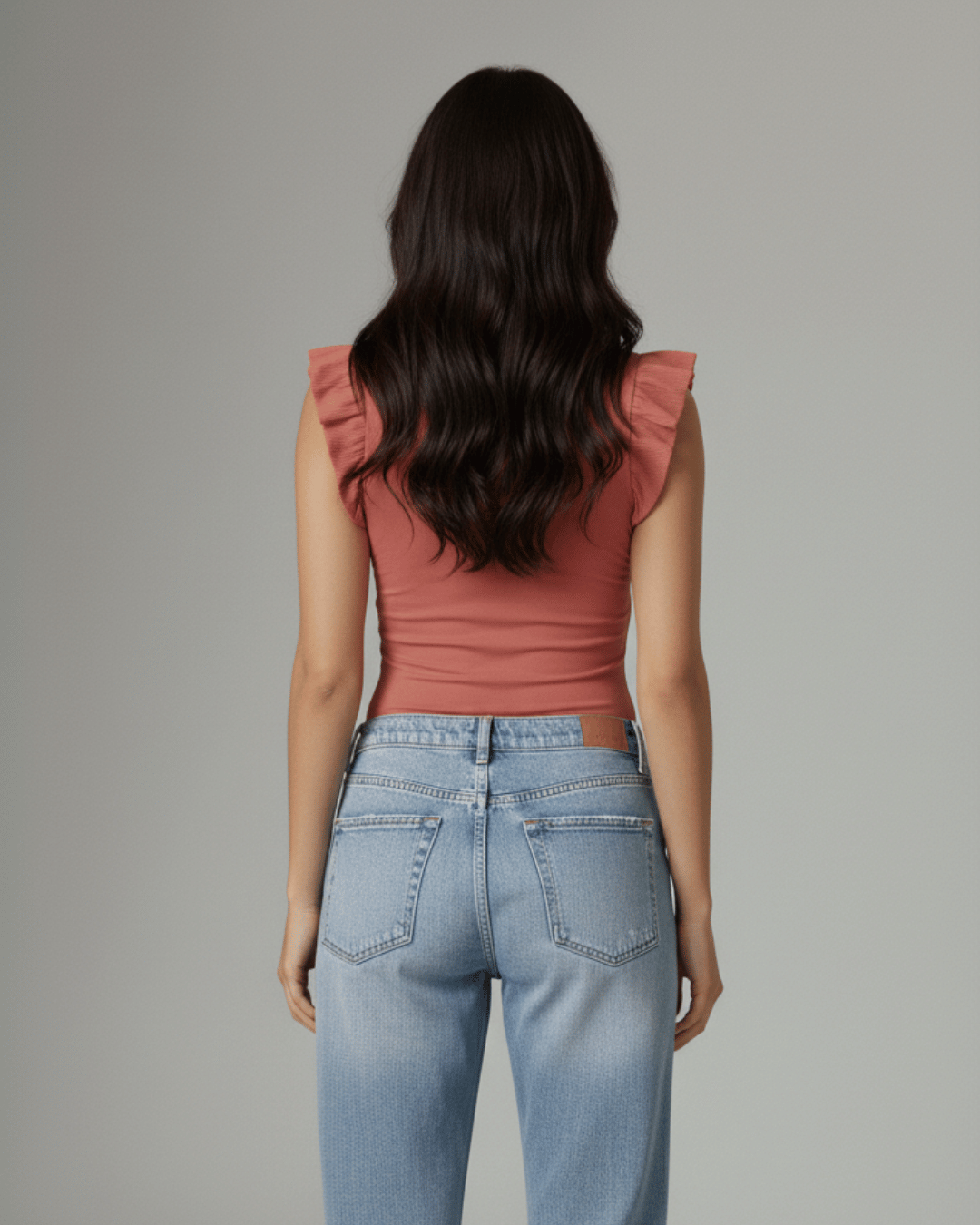 Body Mujer Vuelito - Escote Redondo