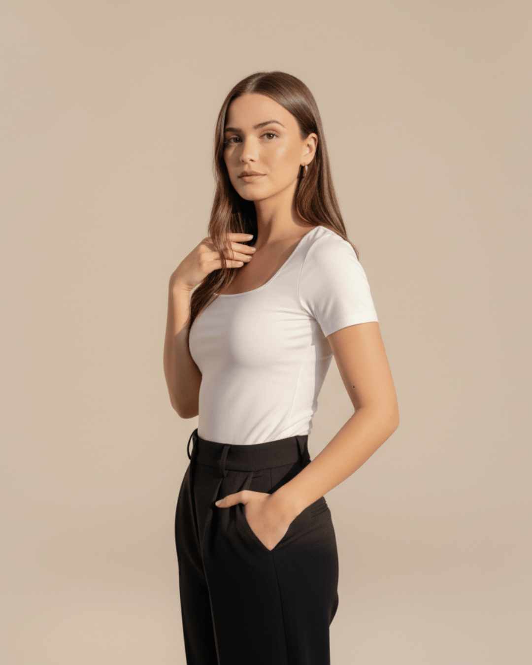 Tri Pack Bodys Manga Corta Escote Cuadrado, Modelo Kelly