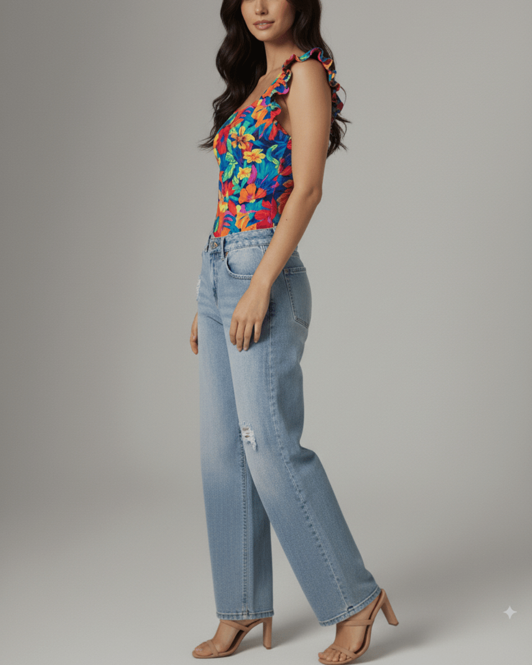 Body Vuelos Escote Cuadrado