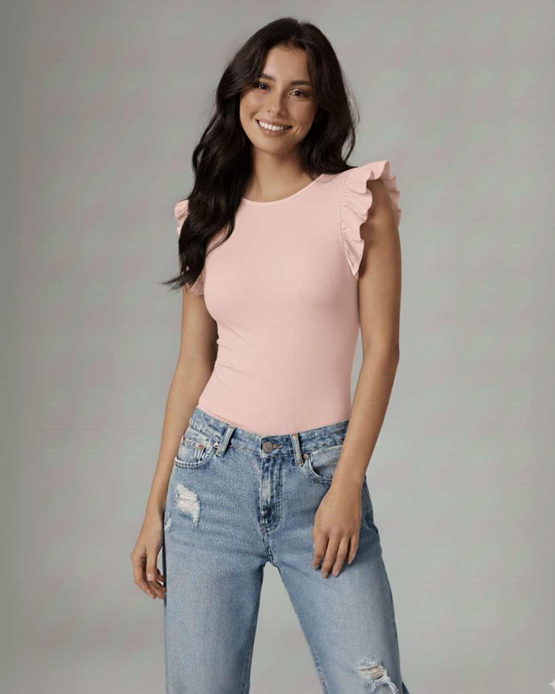 Body Mujer Vuelito - Escote Redondo