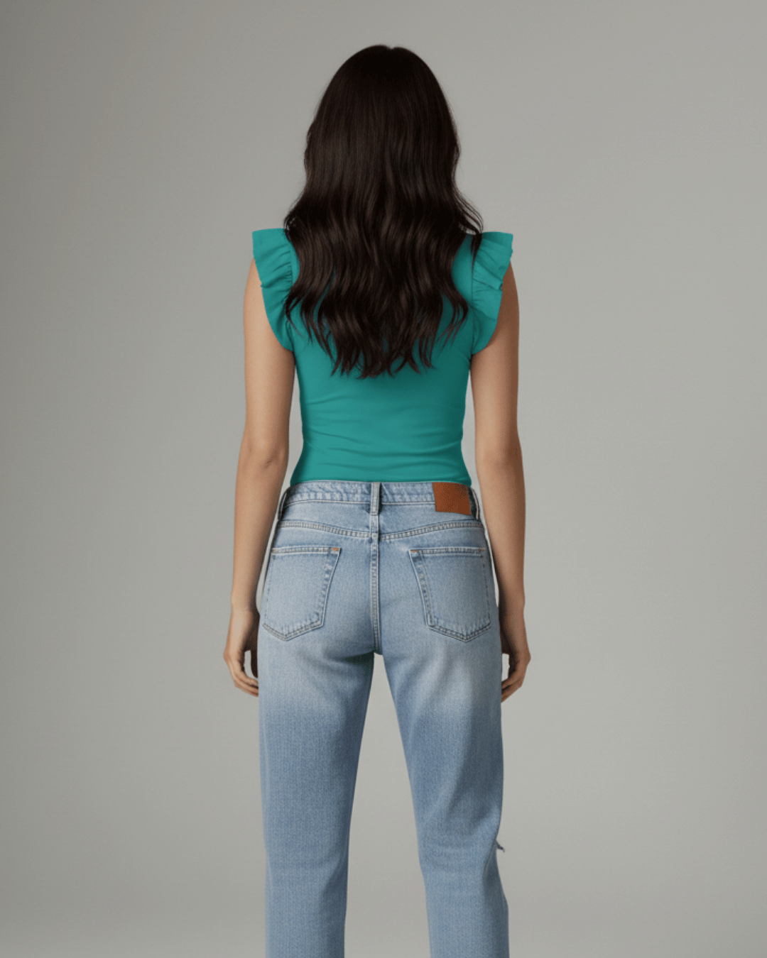 Body Mujer Vuelito - Escote Redondo