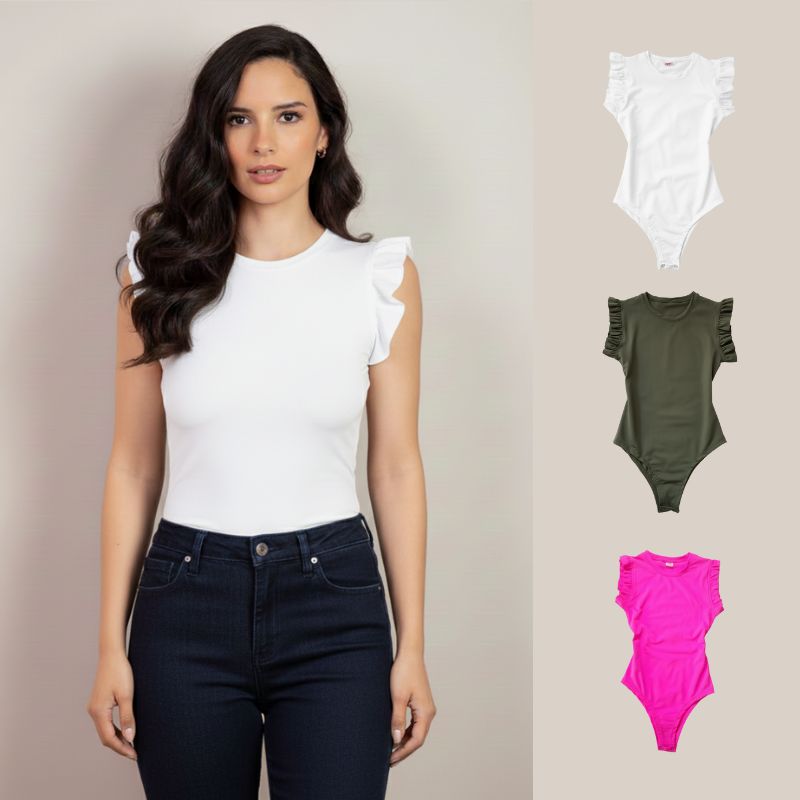 Tri Pack Body Sara Manga Corta Cuello Redondo