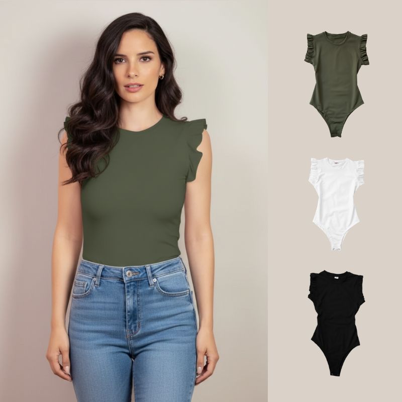 Tri Pack Body Sara Manga Corta Cuello Redondo