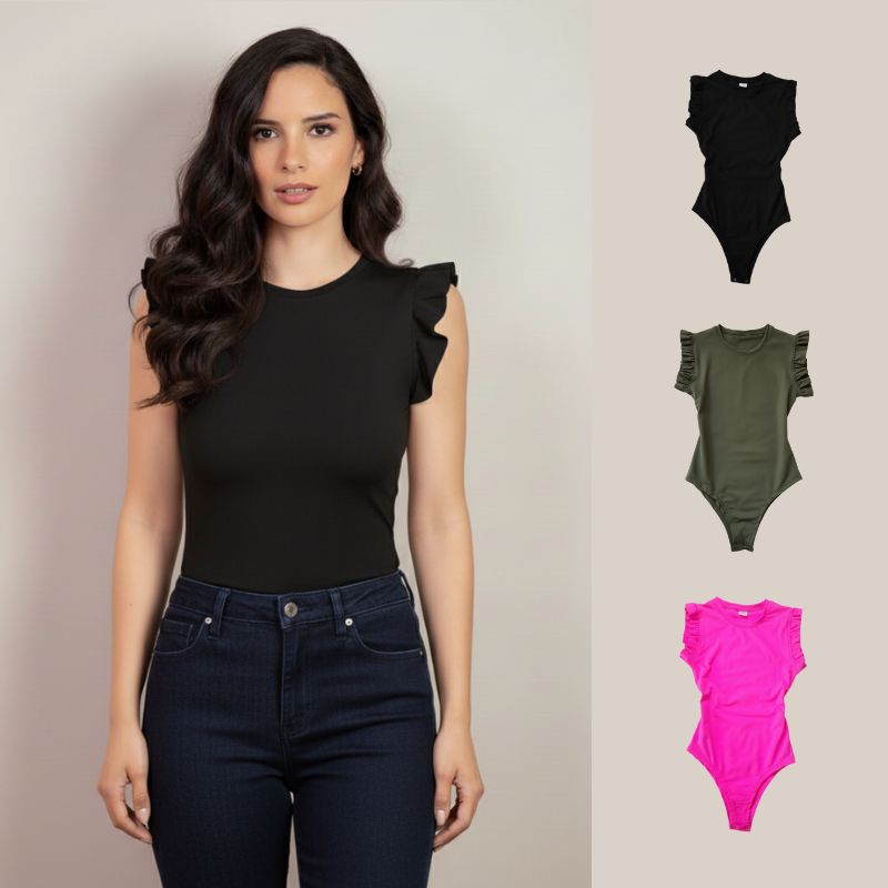 Tri Pack Body Sara Manga Corta Cuello Redondo