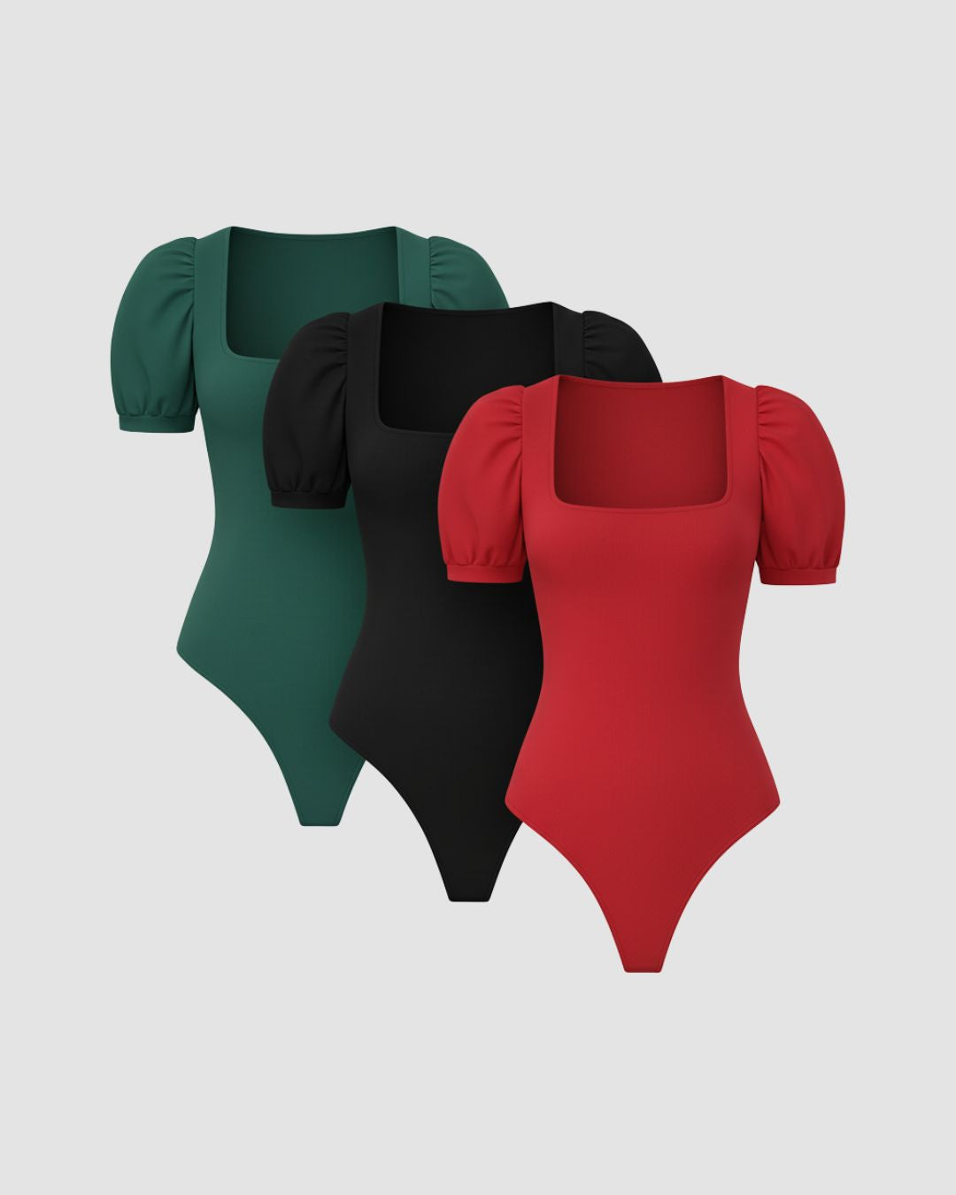 Tri Pack Body Algodón Fruncido