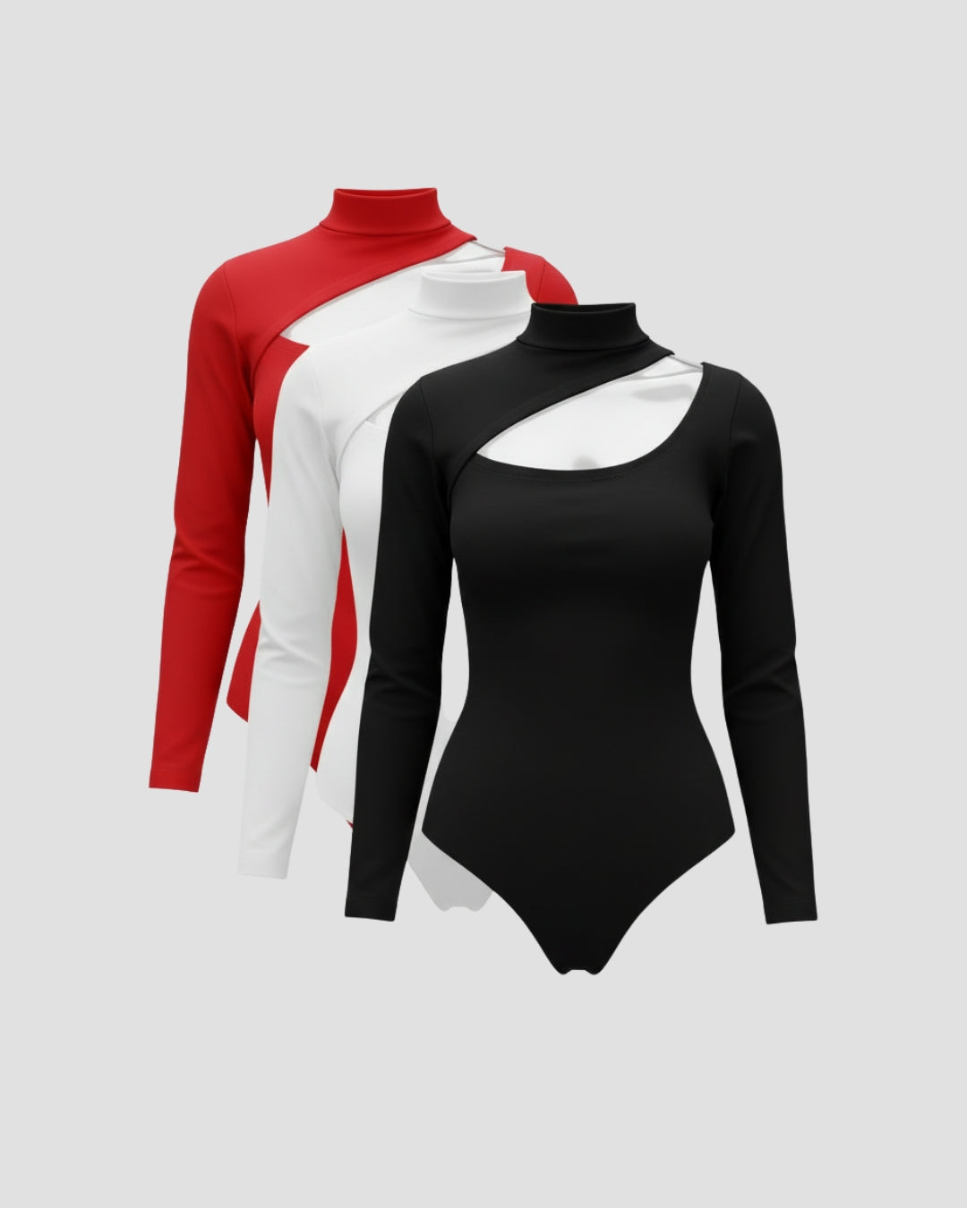 Tri Pack Body Asimetrico Modelo Ojal