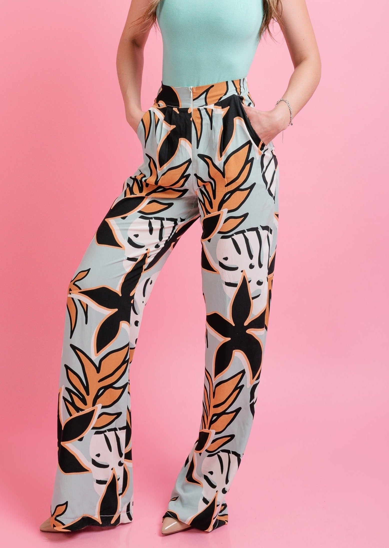 Palazzo Estampado Menta