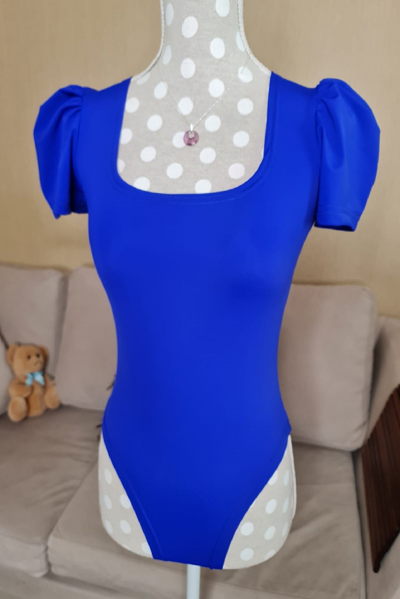Body Cuello Cuadrado Manga Princesa - Body Queen