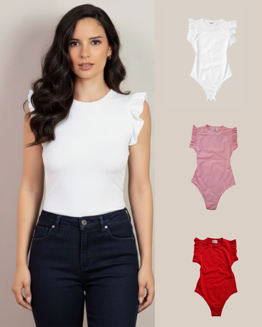 Tri Pack Body Sara Manga Corta Cuello Redondo