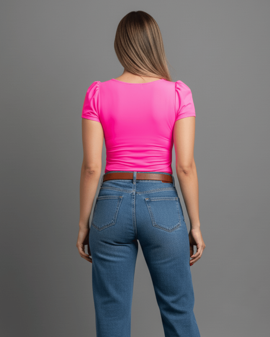 Body Cuello Cuadrado Manga Princesa -  Body Queen