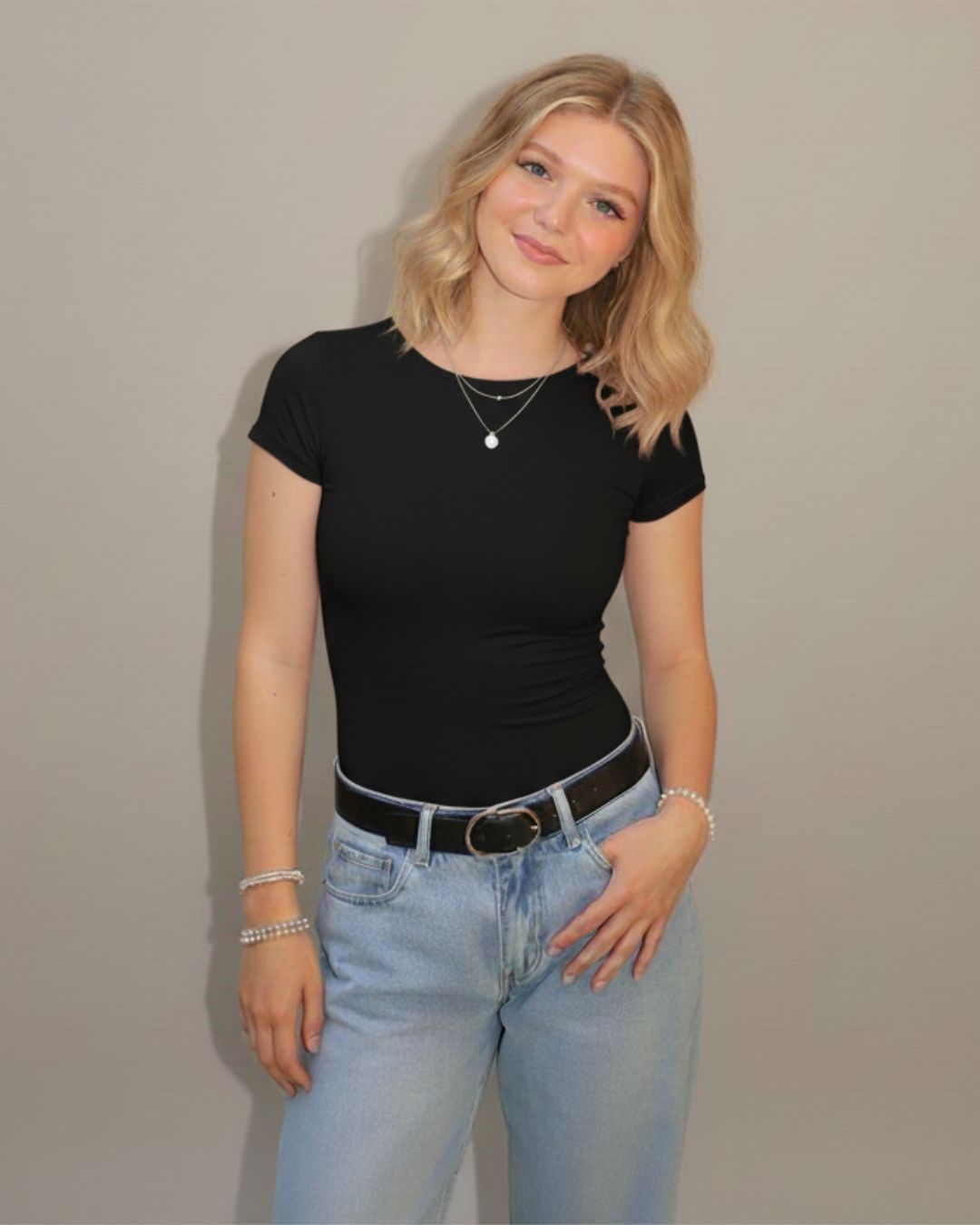 Tri Pack Bodys Manga Corta Escote Redondo