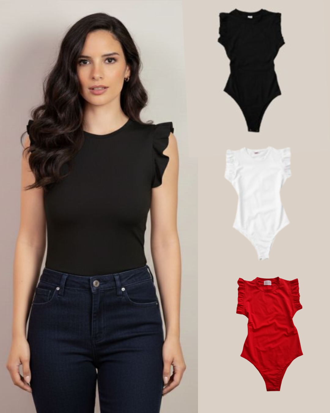 Tri Pack Body Sara Manga Corta Cuello Redondo