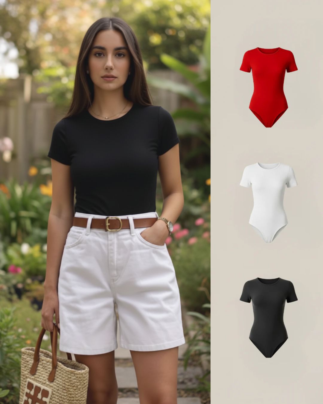 Tri Pack Bodys Manga Corta Escote Redondo